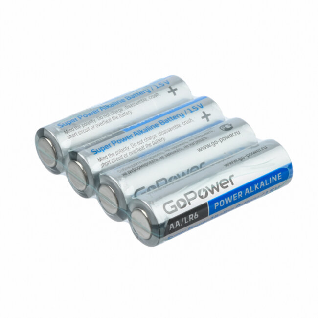 Батарейка GoPower LR6 AA BOX20 Shrink 4 Alkaline 1.5V (4/20/640) Батарейка GoPower LR6 AA (00-00017748) Батарейка GoPower LR6 AA BOX20 Shrink 4 Alkaline 1.5V (4/20/640) Батарейка GoPower LR6 AA (00-00017748)
