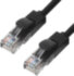 Greenconnect Патч-корд прямой 30.0m, UTP кат.5e, черный, позолоченные контакты, 24 AWG, литой, GCR-LNC06-30.0m, ethernet high speed 1 Гбит/с, RJ45, T568B Greenconnect RJ45(m) - RJ45(m) Cat. 5e U/UTP PVC 30м чёрный