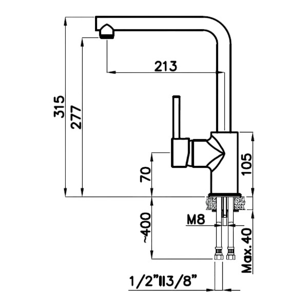 Смеситель RIVELATO Rivelato 9021600 cromo Смеситель RIVELATO Rivelato 9021600 cromo