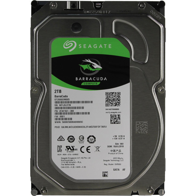 Жесткий диск Seagate BarraCuda ST2000DM005