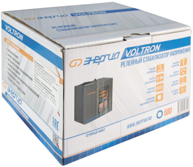 Стабилизатор  VOLTRON -  500  ЭНЕРГИЯ Voltron (5%) Стабилизатор Энергия VOLTRON 500 Стабилизатор  VOLTRON -  500  ЭНЕРГИЯ Voltron (5%) Стабилизатор Энергия VOLTRON 500