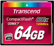 Карта памяти Transcend CompactFlash 800 64GB Карта памяти Transcend CompactFlash 800 64GB