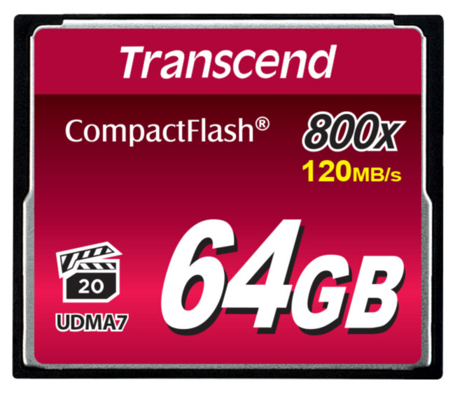 Карта памяти Transcend CompactFlash 800 64GB Карта памяти Transcend CompactFlash 800 64GB