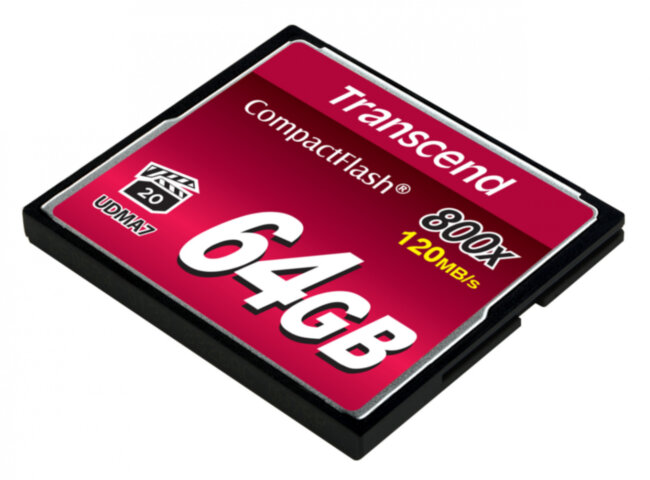 Карта памяти Transcend CompactFlash 800 64GB Карта памяти Transcend CompactFlash 800 64GB