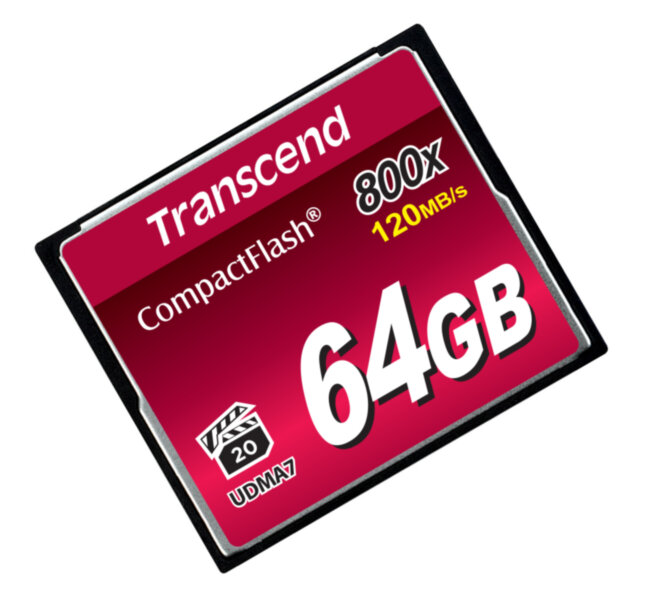 Карта памяти Transcend CompactFlash 800 64GB Карта памяти Transcend CompactFlash 800 64GB