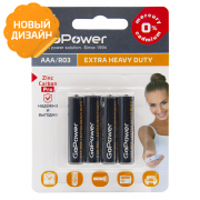Батарейка GoPower R03 AAA BL4 Heavy Duty 1.5V (4/48/576) блистер (4 шт.) Батарейка GoPower R03 AAA (00-00015595) Батарейка GoPower R03 AAA BL4 Heavy Duty 1.5V (4/48/576) блистер (4 шт.) Батарейка GoPower R03 AAA (00-00015595)