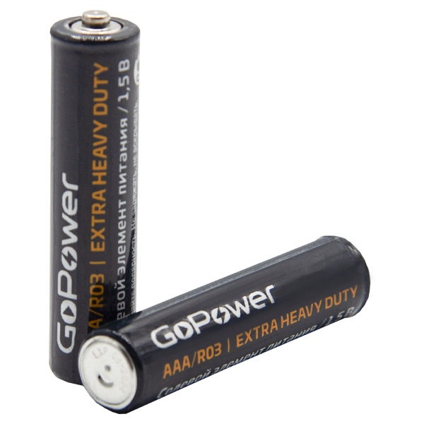Батарейка GoPower R03 AAA BL4 Heavy Duty 1.5V (4/48/576) блистер (4 шт.) Батарейка GoPower R03 AAA (00-00015595) Батарейка GoPower R03 AAA BL4 Heavy Duty 1.5V (4/48/576) блистер (4 шт.) Батарейка GoPower R03 AAA (00-00015595)