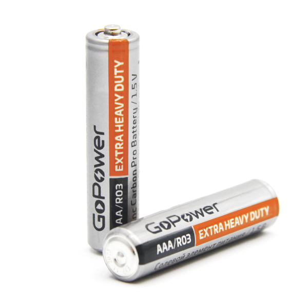 Батарейка GoPower R03 AAA BL4 Heavy Duty 1.5V (4/48/576) блистер (4 шт.) Батарейка GoPower R03 AAA (00-00015595) Батарейка GoPower R03 AAA BL4 Heavy Duty 1.5V (4/48/576) блистер (4 шт.) Батарейка GoPower R03 AAA (00-00015595)