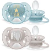Пустышка ultra soft, Little star/Hello, 6-18 мес., 2 шт, для мальчиков Philips Avent ultra soft SCF223/01 Пустышка ultra soft, Little star/Hello, 6-18 мес., 2 шт, для мальчиков Philips Avent ultra soft SCF223/01