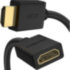 GCR Удлинитель 2.0m v2.0 HDMI-HDMI черный, OD7.3mm, 28/28 AWG, позолоченные контакты, Ethernet 18.0 Гбит/с, 19M / 19F, GCR-HMFR6-BB3S-2m, тройной экран Greenconnect GCR-HMFR6-BB3S-2m, 2 м
