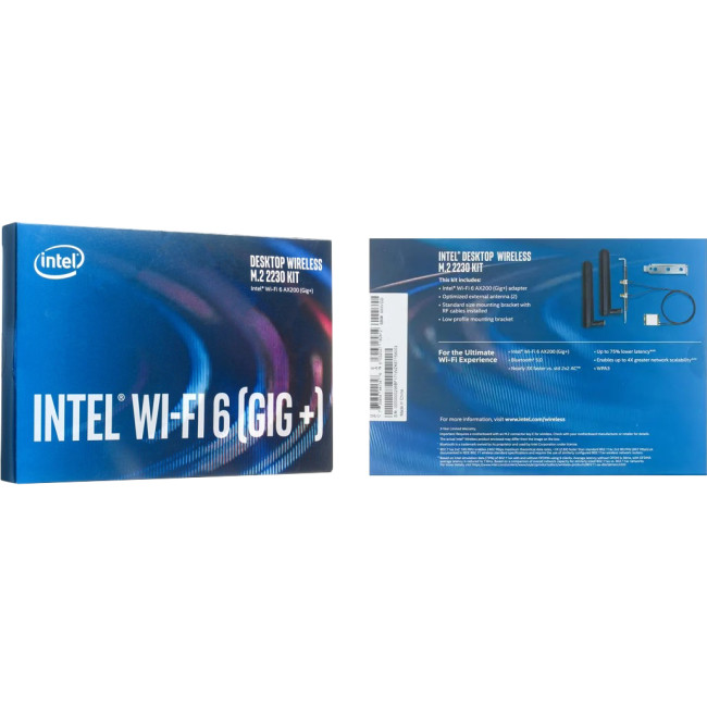 Плата сетевого контроллера Адаптер Intel Wi-Fi 6 AX200 (AX200.NGWG.NV) Плата сетевого контроллера Адаптер Intel Wi-Fi 6 AX200 (AX200.NGWG.NV)