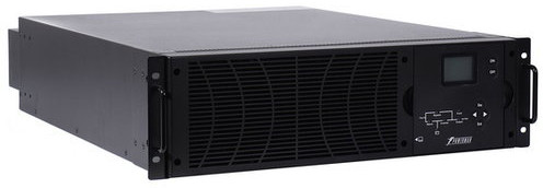 ИБП POWERMAN Online 10000 RT, LCD, двойного преобразования, стоечный/напольный, 10000ВА, 9000Вт, 2 розетки IEC 320 С13 2 шт+клеммная колодка. Защита от КЗ, импульсных всплесков сети, перегрузки, разряда и перезаряда батареи, USB, RS232, SNMP, EPO POWERMAN
