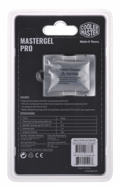 Термопаста Cooler Master New MasterGel Pro Термопаста Cooler Master New MasterGel Pro
