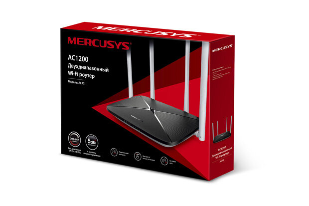 Маршрутизатор Mercusys AC12 V2 Маршрутизатор Mercusys AC12 V2