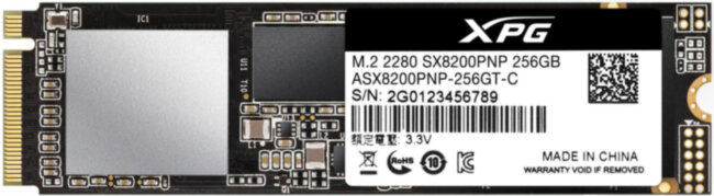 Твердотельный накопитель XPG SX8200 Pro ASX8200PNP-256GT-C