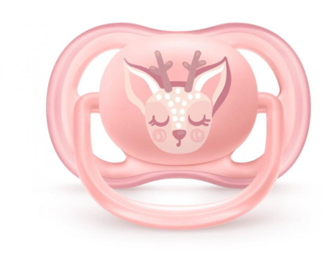 Пустышка utra air, Сова/Олень, 0-6 мес, 2 шт, для девочек Philips Avent ultra air SCF085/02 Пустышка utra air, Сова/Олень, 0-6 мес, 2 шт, для девочек Philips Avent ultra air SCF085/02