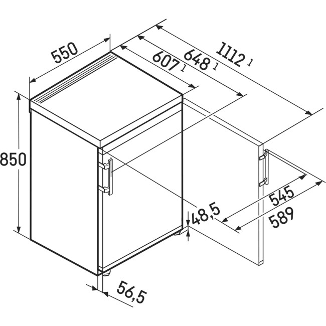 Холодильник Liebherr Liebherr Pure Rdgd 1401-20 001 Холодильник Liebherr Liebherr Pure Rdgd 1401-20 001