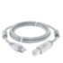 GCR Кабель PROF 3.0m USB 2.0, AM/BM, прозрачный, ферритовые кольца, 28/24 AWG, экран, армированный, морозостойкий, GCR-52424 Greenconnect USB 2.0 Type-AM - USB 2.0 Type-BM 3м