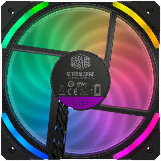 Кулер для корпуса 1 Ватт Cooler Master MasterFan SF120M ARGB
