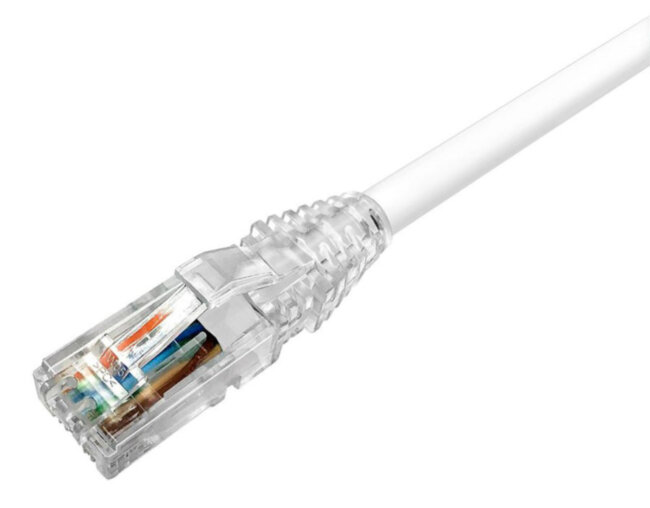 Патч-корд CAT6 UTP LSZH 1.0м белый CommScope RJ45(m) - RJ45(m) Cat6 U/UTP LSZH 1м белый