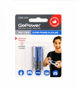 Батарейка GoPower LR03 AAA BL2 Alkaline 1.5V (2/24/480) блистер (2 шт.) Батарейка GoPower LR03 AAA (00-00019862) Батарейка GoPower LR03 AAA BL2 Alkaline 1.5V (2/24/480) блистер (2 шт.) Батарейка GoPower LR03 AAA (00-00019862)