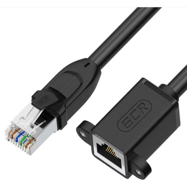 GCR Удлинитель PROF патч-корда прямой 5.0m, FTP медь, кат.6, 24 AWG, крепление под винт, никелированный коннектор, T568B, GCR-53719 Greenconnect GCR-53719 GCR Удлинитель PROF патч-корда прямой 5.0m, FTP медь, кат.6, 24 AWG, крепление под винт, никелированный коннектор, T568B, GCR-53719 Greenconnect GCR-53719