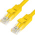 Greenconnect Патч-корд прямой 7.5m, UTP кат.5e, желтый, позолоченные контакты, 24 AWG, литой, GCR-LNC02-7.5m, ethernet high speed 1 Гбит/с, RJ45, T568B Greenconnect RJ45(m) - RJ45(m) Cat. 5e U/UTP PVC 7.5м жёлтый