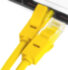 Greenconnect Патч-корд прямой 7.5m, UTP кат.5e, желтый, позолоченные контакты, 24 AWG, литой, GCR-LNC02-7.5m, ethernet high speed 1 Гбит/с, RJ45, T568B Greenconnect RJ45(m) - RJ45(m) Cat. 5e U/UTP PVC 7.5м жёлтый