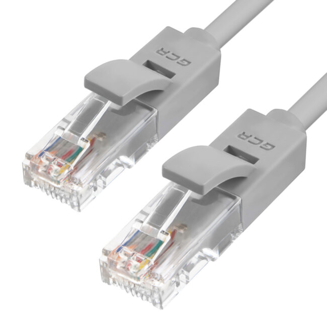 GCR Патч-корд перекрестный ethernet 0.5m UTP кат.5е, серый, RJ45, литой Greenconnect GCR-LNC03-C-0.5m UTP кат.5е, 0.5 м