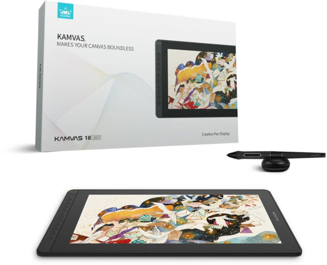 Интерактивный дисплей Huion KAMVAS 16 (2021) Black Интерактивный дисплей Huion KAMVAS 16 (2021) Black