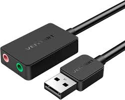 Внешняя звуковая карта Vention USB Черная, шт. Vention CDYB0