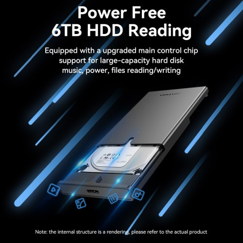 Внешний корпус Vention для HDD/SSD 2.5" (USB 3.0 Mirco-B) Черный Vention KPAB0 Внешний корпус Vention для HDD/SSD 2.5" (USB 3.0 Mirco-B) Черный Vention KPAB0