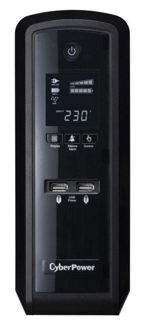 ИБП CyberPower CP1300EPFCLCD, Line-Interactive, 1300VA/780W, 6 Schuko розеток, USB, RJ11/RJ45, LCD дисплей, Black, 0.17х0.25х0.2м., 11.5кг. CyberPower CP1300EPFCLCD ИБП CyberPower CP1300EPFCLCD, Line-Interactive, 1300VA/780W, 6 Schuko розеток, USB, RJ11/RJ45, LCD дисплей, Black, 0.17х0.25х0.2м., 11.5кг. CyberPower CP1300EPFCLCD