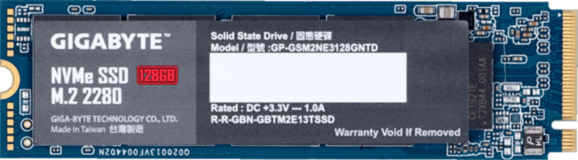 Твердотельный накопитель Gigabyte NVMe SSD GP-GSM2NE3128GNTD
