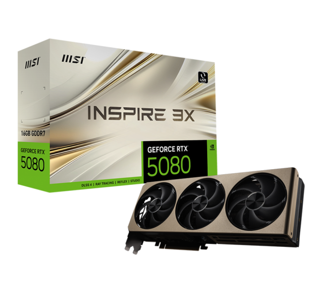Видеокарта MSI GeForce RTX 5080 16G INSPIRE 3X