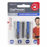 Батарейка GoPower LR14 C BL2 Alkaline 1.5V (2/12/192) блистер (2 шт.) Батарейка GoPower LR14 C (00-00017861) Батарейка GoPower LR14 C BL2 Alkaline 1.5V (2/12/192) блистер (2 шт.) Батарейка GoPower LR14 C (00-00017861)