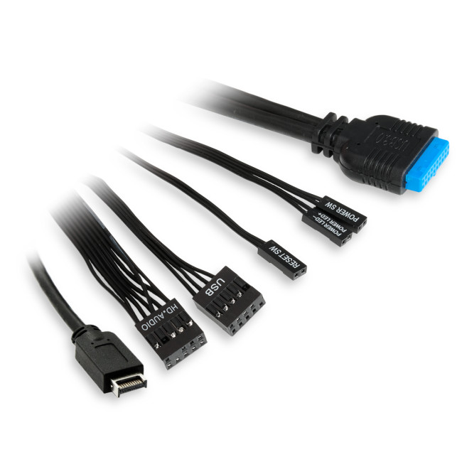 Корпус без блока питания HSPD M330-TGBK-ARGB Корпус без блока питания HSPD M330-TGBK-ARGB