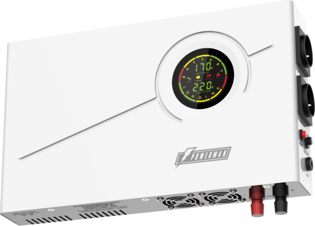 ИБП POWERMAN Smart 500 INV, линейно-интерактивный,  500ВА/300Вт, 140-275В,  2 евророзетки, внешняя батарея 12В от 18Ач до 200Ач (не входит в комплект поставки), ток заряда 10А, ЖК-дисплей, навесной, 410мм х 268мм х 70мм,  7.74 кг. Powerman Smart 500 INV