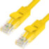 Greenconnect Патч-корд прямой, малодымный LSZH 3.0m UTP кат.5e, желтый, 24 AWG, литой, ethernet high speed 1 Гбит/с, RJ45, T568B, GCR-50704 Greenconnect RJ45(m) - RJ45(m) Cat. 5e U/UTP LSZH 3м жёлтый