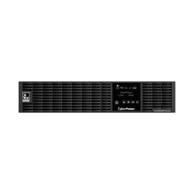 ИБП CyberPower OL3000ERTXL2U, Rackmount, Online, 3000VA/2700W, 8 IEC-320 С13, 1 IEC C19 розеток, USB&Serial, RJ11/RJ45, SNMPslot, LCD дисплей, Black, 0.5х0.8х0.2м., 37.5кг. CyberPower OL3000ERTXL2U ИБП CyberPower OL3000ERTXL2U, Rackmount, Online, 3000VA/2700W, 8 IEC-320 С13, 1 IEC C19 розеток, USB&Serial, RJ11/RJ45, SNMPslot, LCD дисплей, Black, 0.5х0.8х0.2м., 37.5кг. CyberPower OL3000ERTXL2U