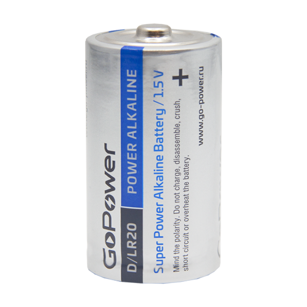 Батарейка GoPower LR20 D BL2 Alkaline 1.5V (2/12/96) блистер (2 шт.) Батарейка GoPower LR20 D (00-00017862) Батарейка GoPower LR20 D BL2 Alkaline 1.5V (2/12/96) блистер (2 шт.) Батарейка GoPower LR20 D (00-00017862)