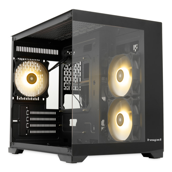 Корпус без блока питания HSPD F330-TGBK-ARGB Корпус без блока питания HSPD F330-TGBK-ARGB