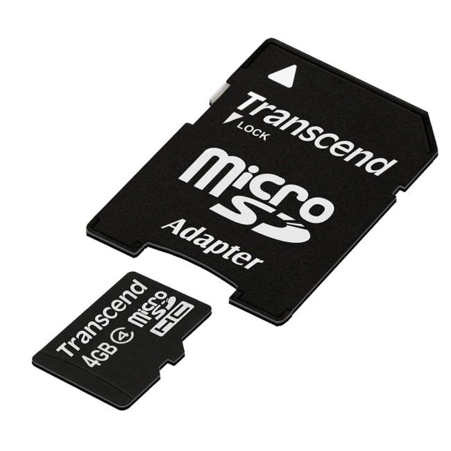 Карта памяти Transcend 4GB microSDHC Карта памяти Transcend 4GB microSDHC