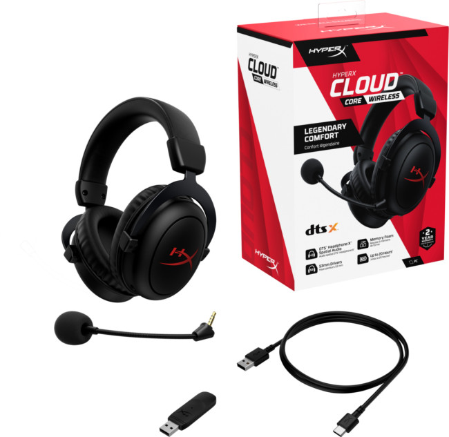 Гарнитура игровая HyperX Cloud Core Wireless Гарнитура игровая HyperX Cloud Core Wireless