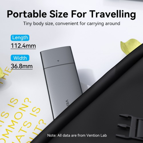 Корпус для SSD Vention USB 3.1 Gen 2-C M.2 NVMe Серый Vention KPGH0 Корпус для SSD Vention USB 3.1 Gen 2-C M.2 NVMe Серый Vention KPGH0