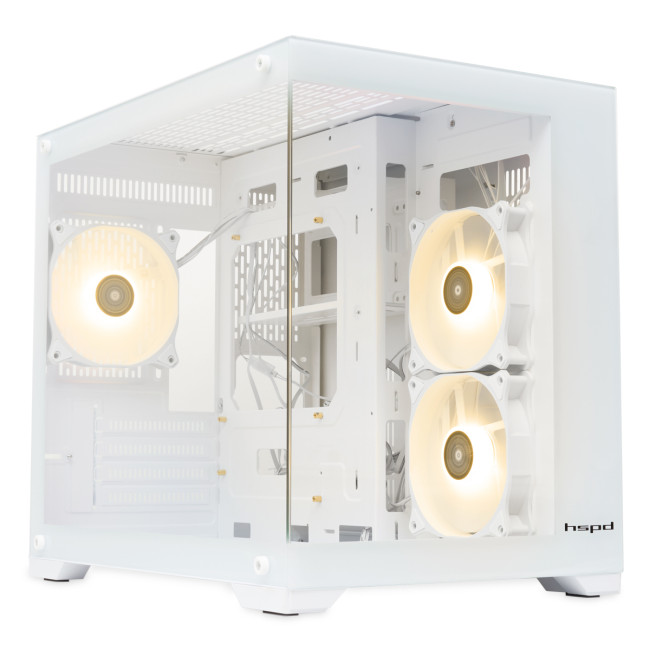 Корпус без блока питания HSPD F330-TGWH-ARGB Корпус без блока питания HSPD F330-TGWH-ARGB