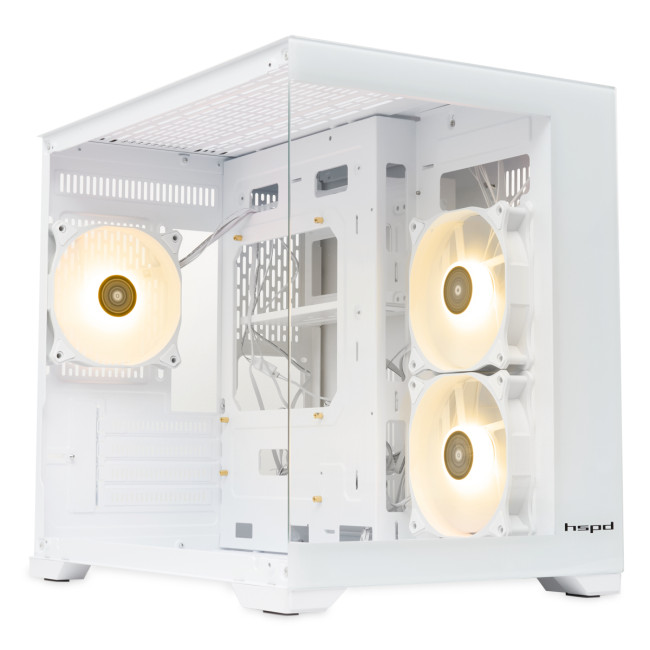 Корпус без блока питания HSPD F330-TGWH-ARGB Корпус без блока питания HSPD F330-TGWH-ARGB