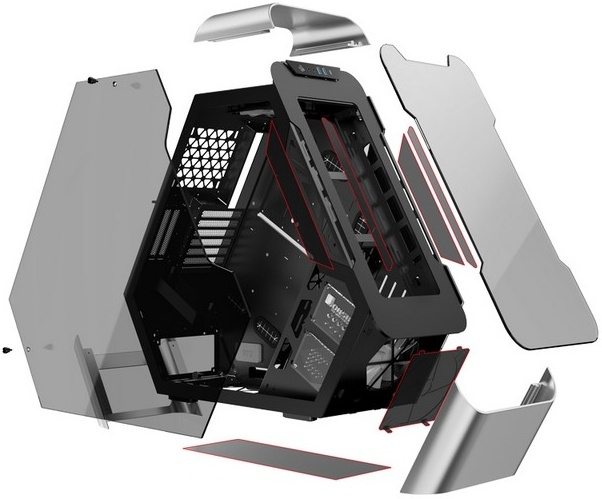 Корпус без блока питания JONSBO TR03-G Silver