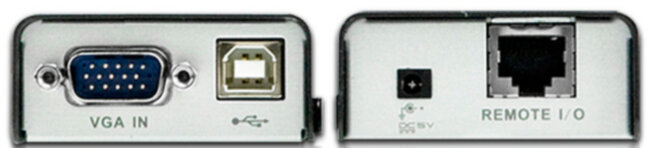 Удлинитель/усилитель/extender, VGA/SVGA+KBD+MOUSE USB, 100 метр., HD-DB15+USB A-тип/USB B-тип, Female, без шнуров, Б.П. 220> 5V, (по витой паре/UTP/FTP макс.разрешение 1920х1200 60Hz(30m) 1280х1024 60Hz(100m) DDC2B3 г.гар.+электростраховка ATEN CE100