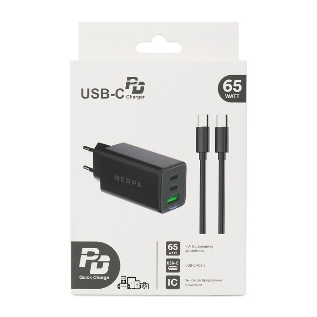 Сетевое зарядное устройство 220В NERPA PD333CBX